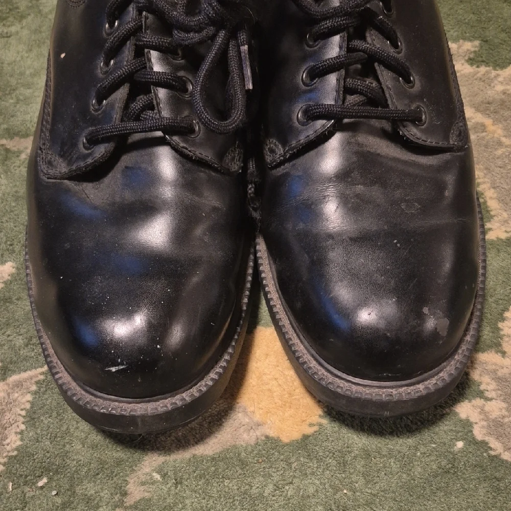 Skechers Men's Black Lace-Up Oxford Shoes